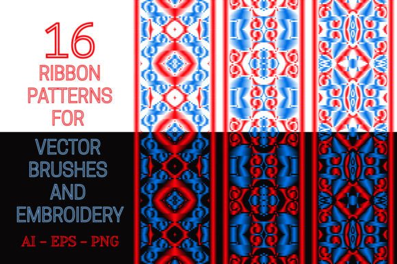 16 Ribbon Embroidery Brush Patterns: A Practical Design Resource for Creative Workflows