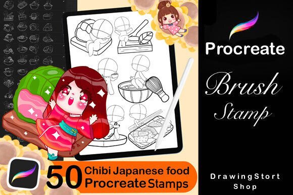 50 Procreate Chibi Stamps Japanese Food: A Creative Game-Changer for Digital Artists and Entrepreneurs