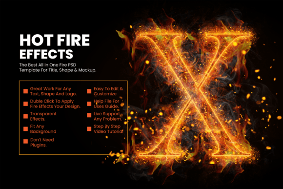Fire Shape, Text Logo Effect: Real-World Design Power for Creative Projects