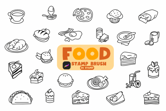 Food: A Creative Stamp Brush for Unique Design Projects