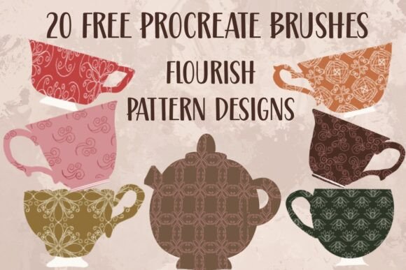 Free 20 Pattern Flourish Procreate Brush: Elevate Your Digital Art with Elegant Details