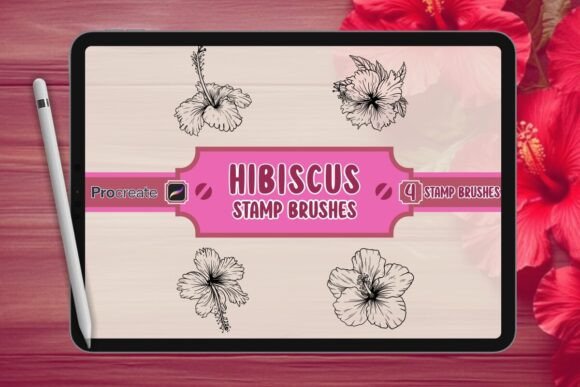 Hibiscus Brush Stamp Set for Procreate: A Strategic Tool for Digital Artists and Design Professionals