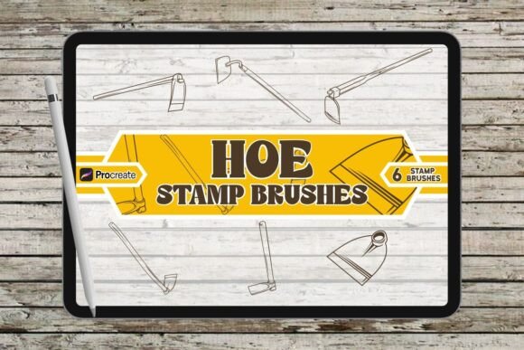 Hoe Brush Stamp Set for Procreate