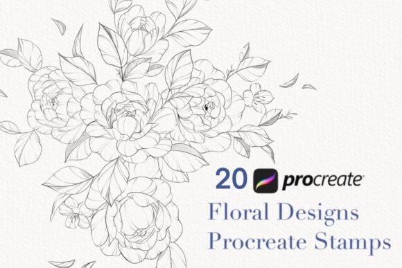 Procreate Flower Stamp & Peony Brush: Elevating Digital Illustration