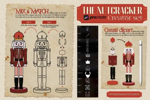 Procreate Nutcracker Creator Set: Bringing Holiday Magic to Digital Illustration