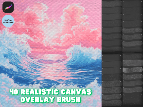 Procreate Realistic Canvas Brush: Elevating Digital Art with Authentic Texture